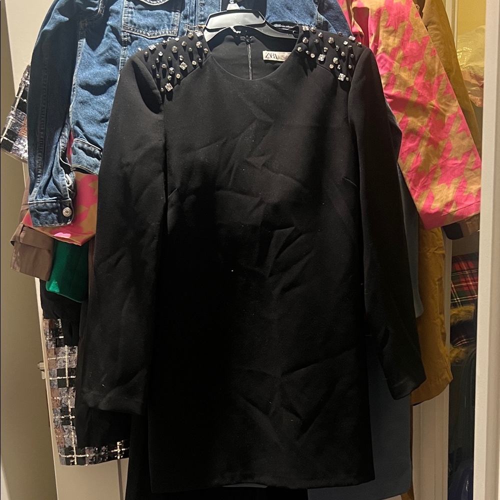 Zara Elegant Black Dress
